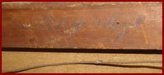 Written in graphic on reverse of canvas stretcher: "San Phillippi Valley".